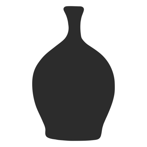 Vase style squat lekythos silhouette PNG Design