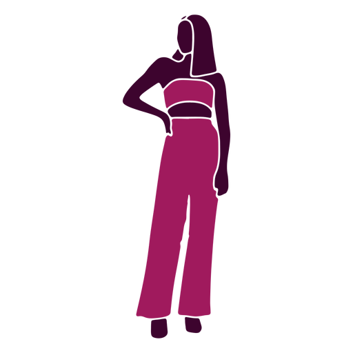 Women sexy posing hand on hip PNG Design