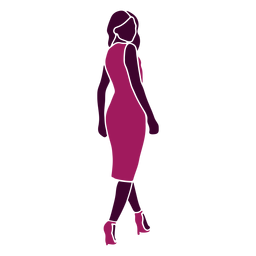 Mulher sexy caminhando olhando para trás Desenho PNG Transparent PNG