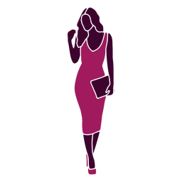 Mujeres sexy caminando bolso recto Diseño PNG