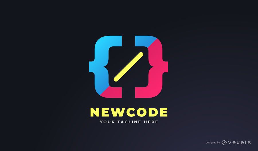 Programador Colorido Diseño de Logotipo Programador Colorido Diseño de Logotipo