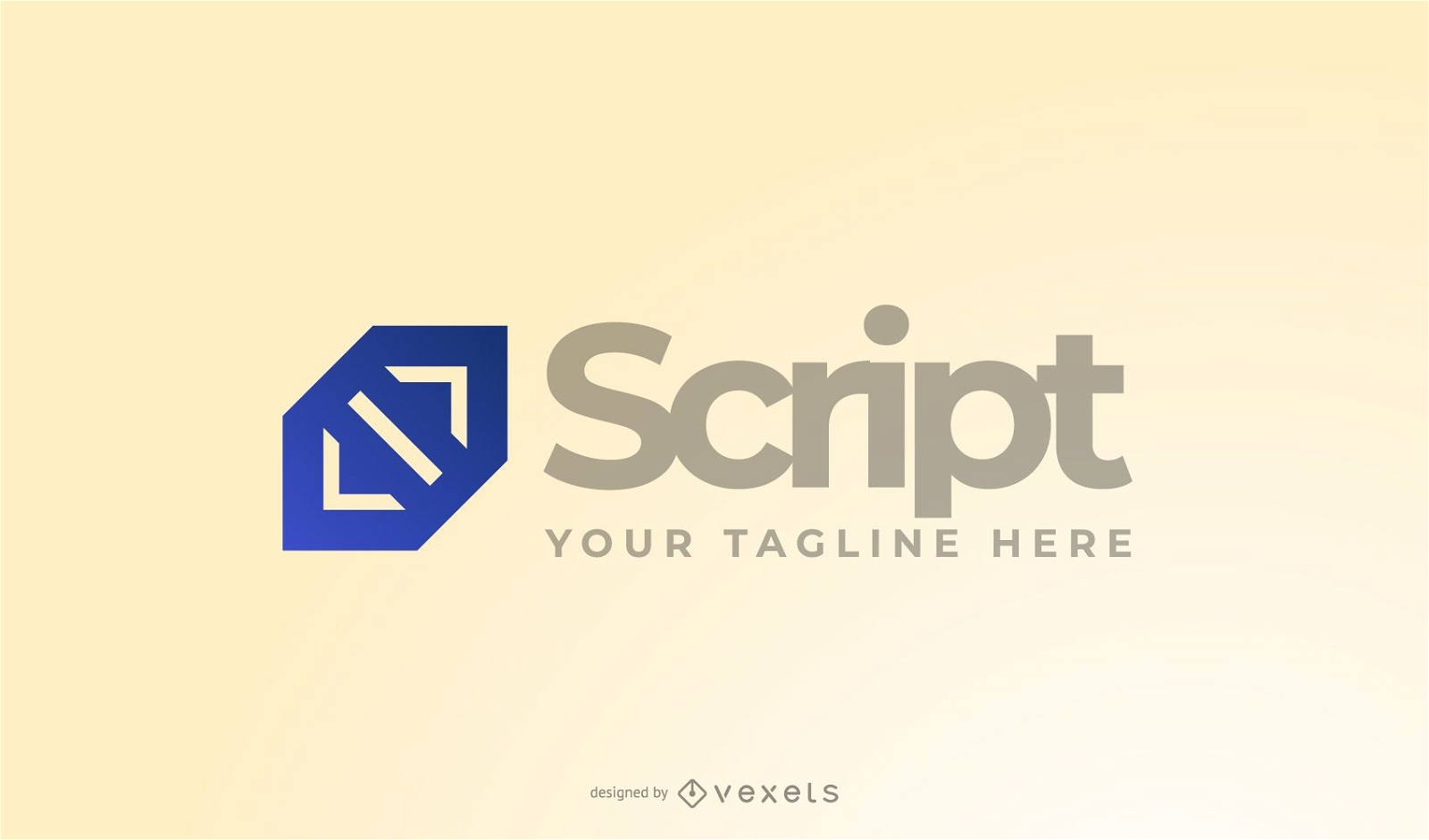 Design de logotipo de programador de script