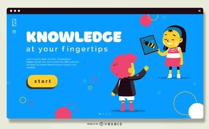 Fullscreen Online School Slider Design