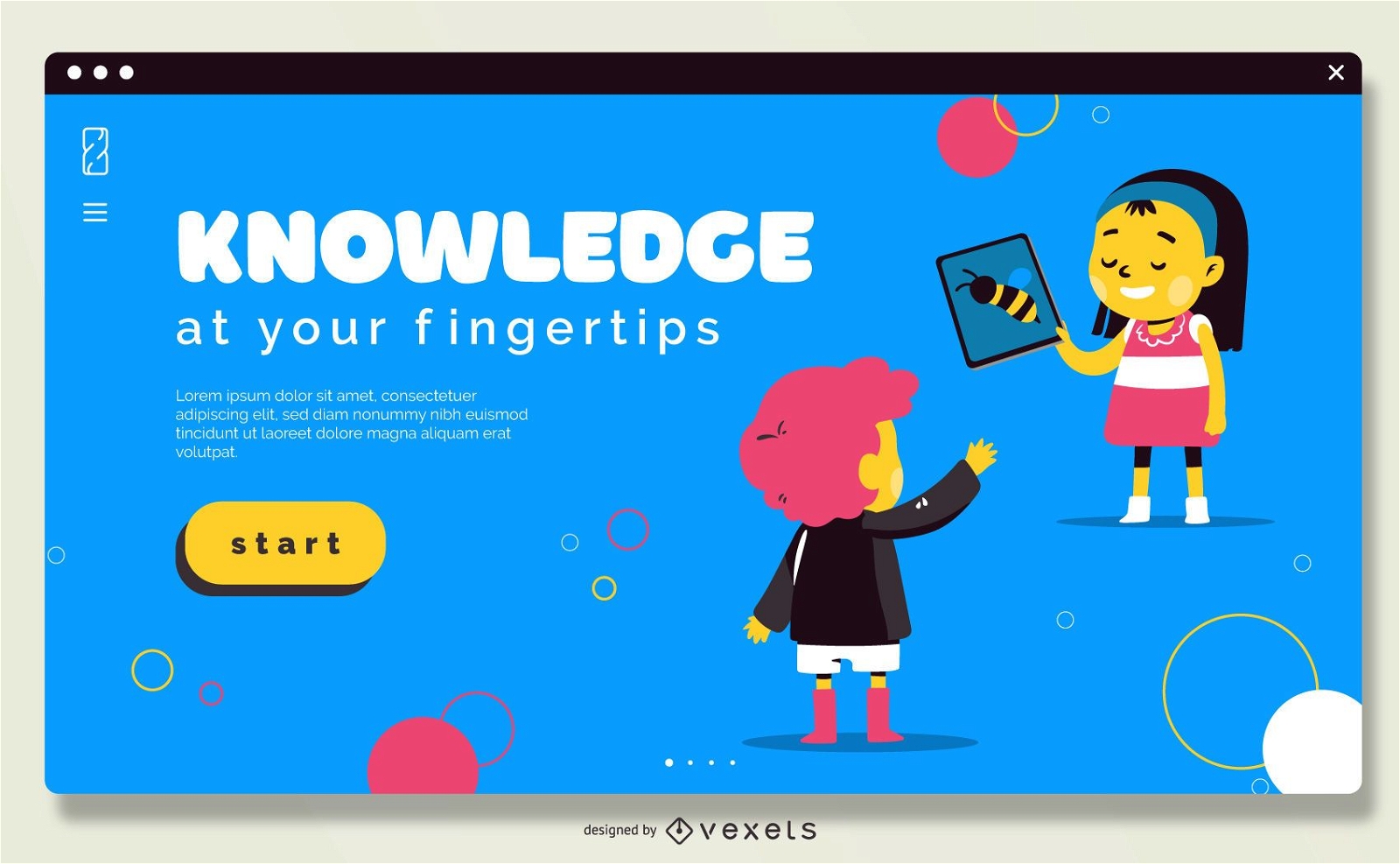 Fullscreen Online School Slider Design