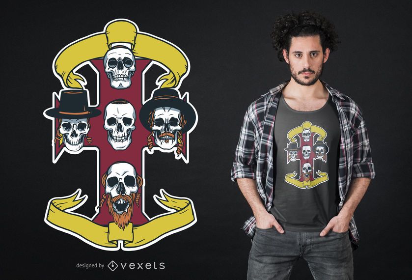 Design de t-shirt de judeus de Heavy Metal Design de t-shirt de judeus de Heavy Metal
