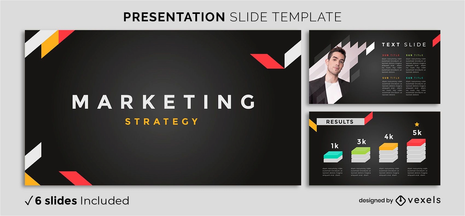 Modern Dark Marketing Presentation Template