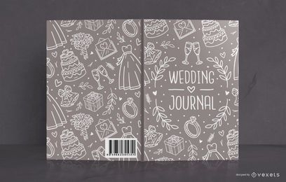 Wedding journal book cover design