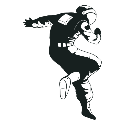 Awesome astronaut drawn pose PNG Design