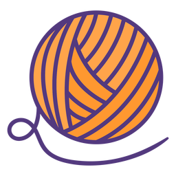 Großer Wollknäuel PNG-Design
