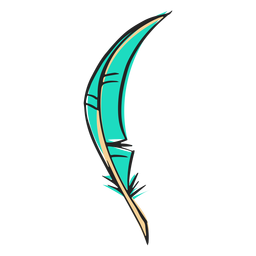 Pena azul ondulada Desenho PNG Transparent PNG