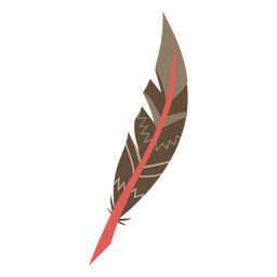 Boho colorido pena Desenho PNG