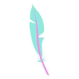 Boho forma pena azul Desenho PNG