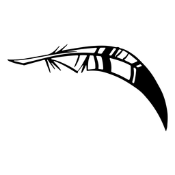 Feder zusammengerollt PNG-Design