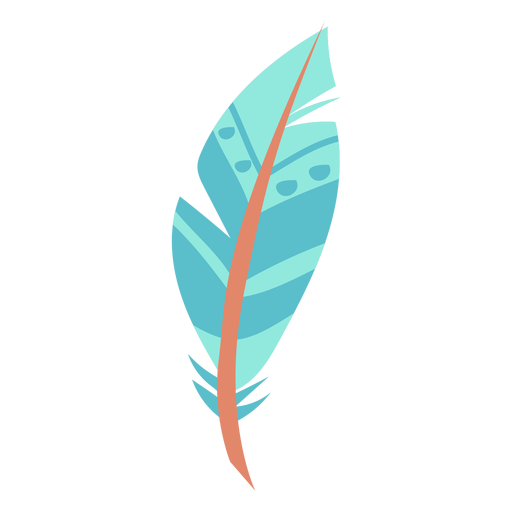 Feather blue simple