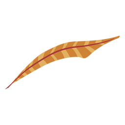 Pluma de color marrón a rayas Diseño PNG