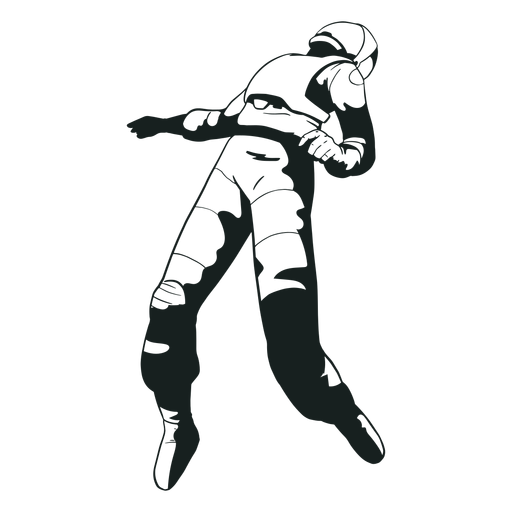 Floating astronaut cool drawn PNG Design