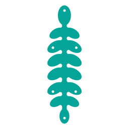 Pendiente de cuero simple verde Diseño PNG