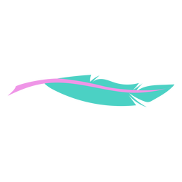 Laid green feather PNG Design