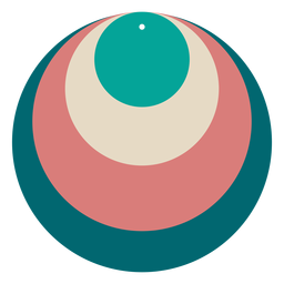 Leather circle earring PNG Design