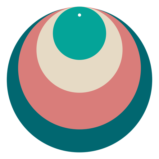 Pendiente circular de cuero Diseño PNG