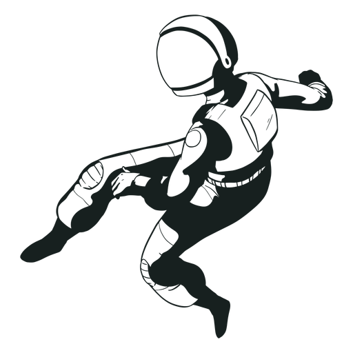 Pose cool astronaut PNG Design