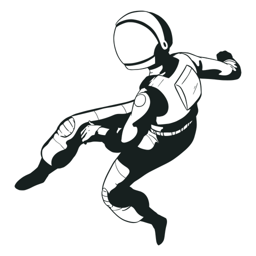 Pose coolen Astronauten PNG-Design