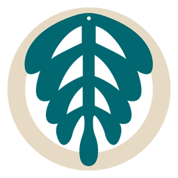 Hübscher Lederohrring PNG-Design