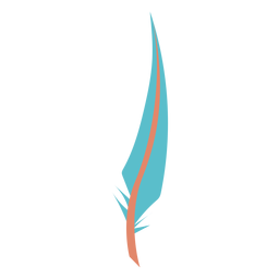Punta afilada pluma azul Transparent PNG