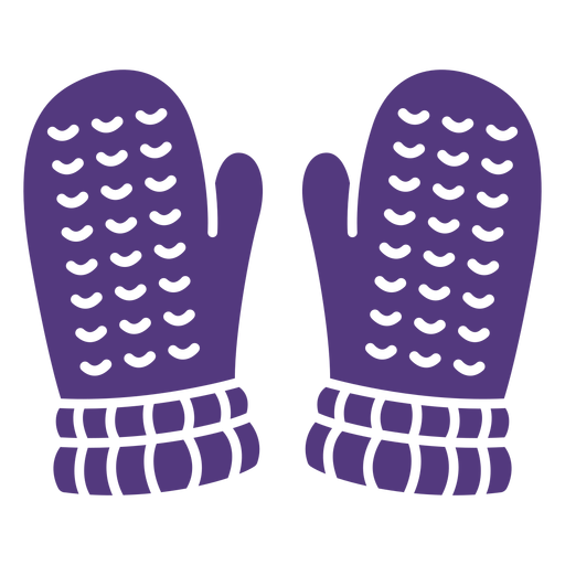Silhouette wool gloves