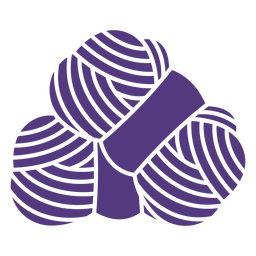 Silhouette wool threads PNG Design
