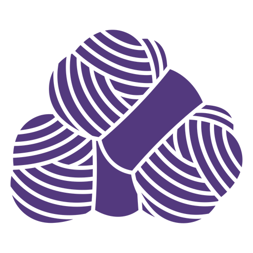 Silhouette wool threads PNG Design