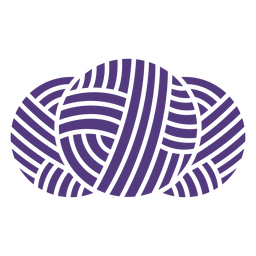 Bolas de lã de silhueta Desenho PNG