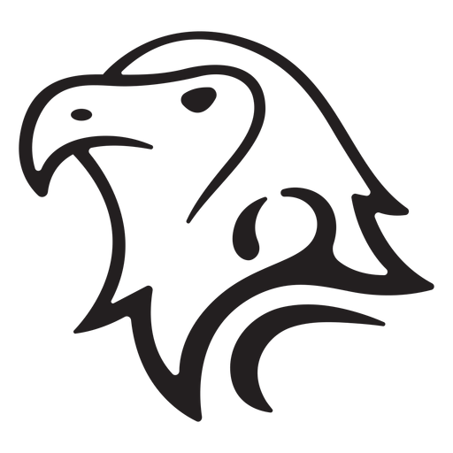 Simple eagle stroke PNG Design