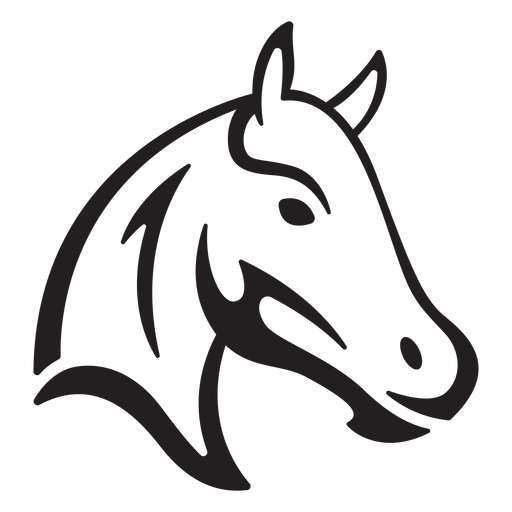 Pancada de cavalo simples Desenho PNG