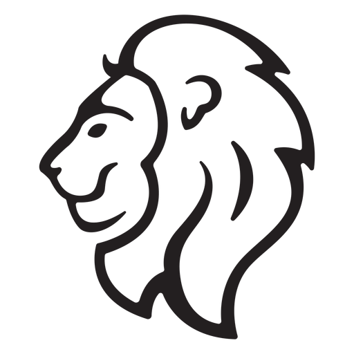 Einfacher Löwenschlag PNG-Design