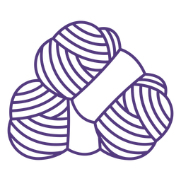 Stroke fios de lã Desenho PNG