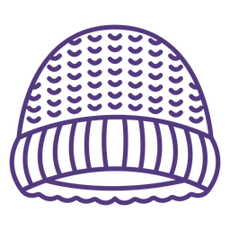 Traço de chapéu de lã Desenho PNG