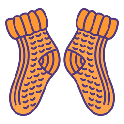 Wool socks colored PNG Design Transparent PNG