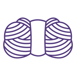 Wool stroke threads PNG Design