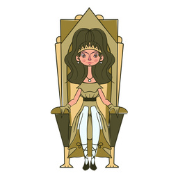 Trono de princesa impresionante Diseño PNG