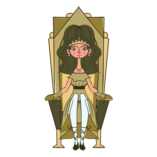 Incrível trono de princesa