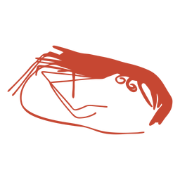 Cool shrimp vector PNG Design