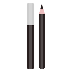 Lindo lápiz de ojos plano Diseño PNG