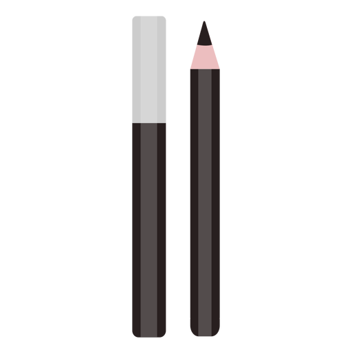 Cute eye pencil flat PNG Design