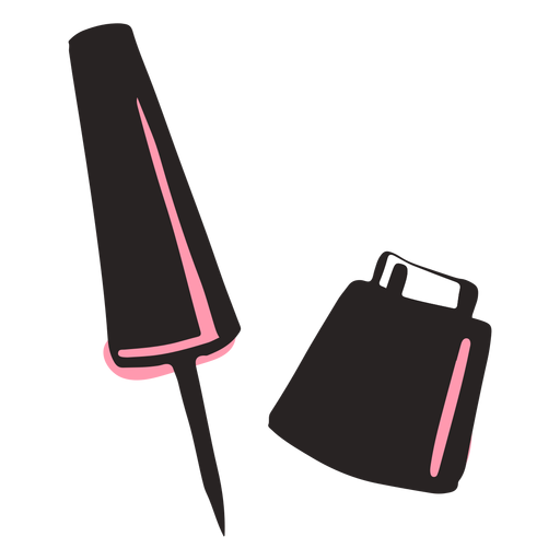 Cute eyeliner brush hand drawn Transparent PNG & SVG vector file