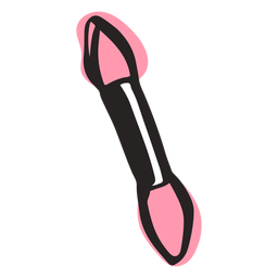 Escova de sombra fofa desenhada à mão Desenho PNG