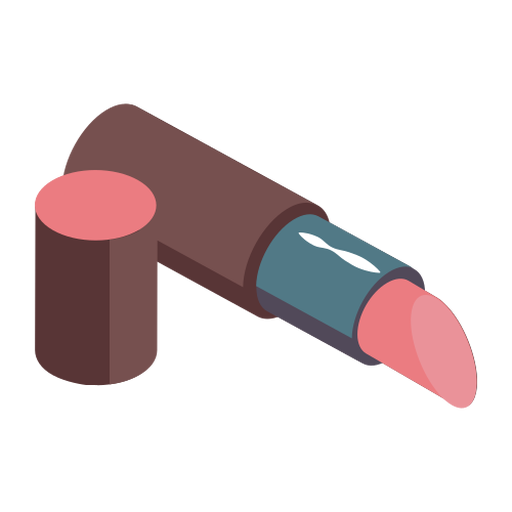 Cute lipstick isometric PNG Design