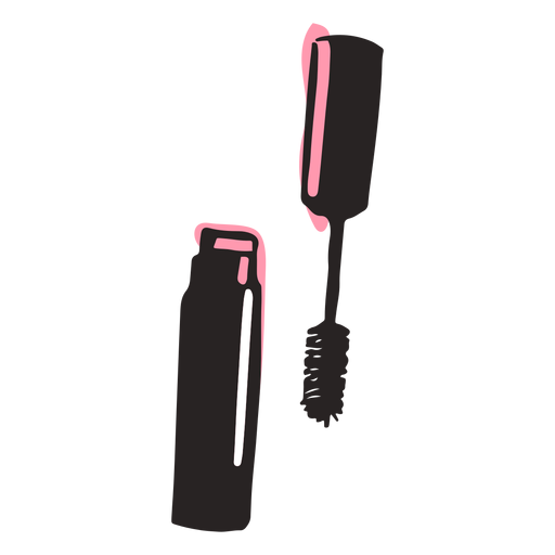 Cute mascara brush hand drawn PNG Design