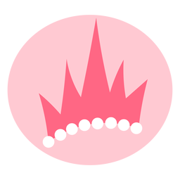 Linda tiara rosa Diseño PNG