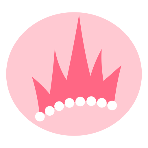 Linda tiara rosa Diseño PNG